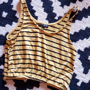Striped crop top